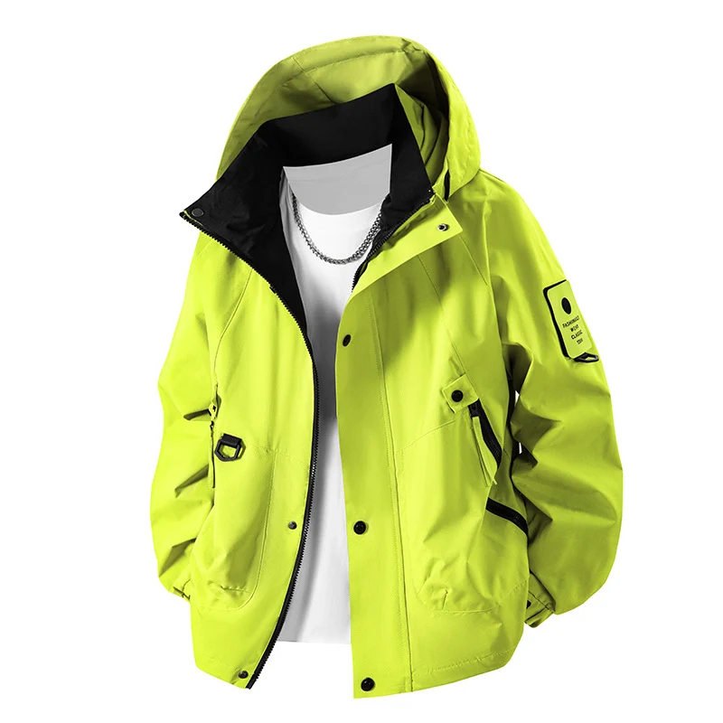 Herren Technische Utility‑Fieldjacke mit Kapuze, wasserabweisender Hülle & Multi‑Taschen Drune