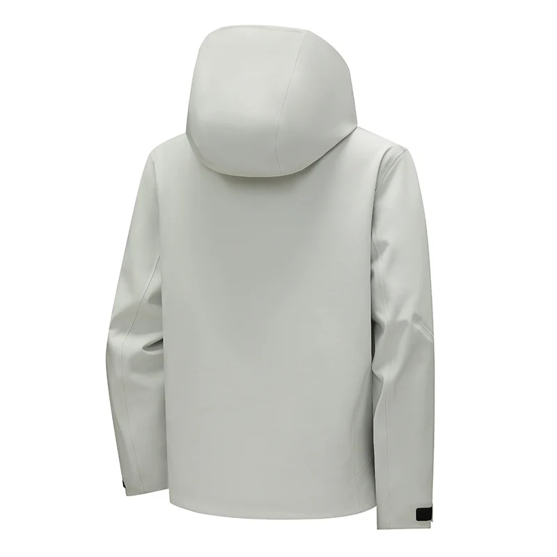 Herren Technische Softshell‑Regenjacke mit wasserdichter Membran, verschweißten Nähten & Kapuze Drune