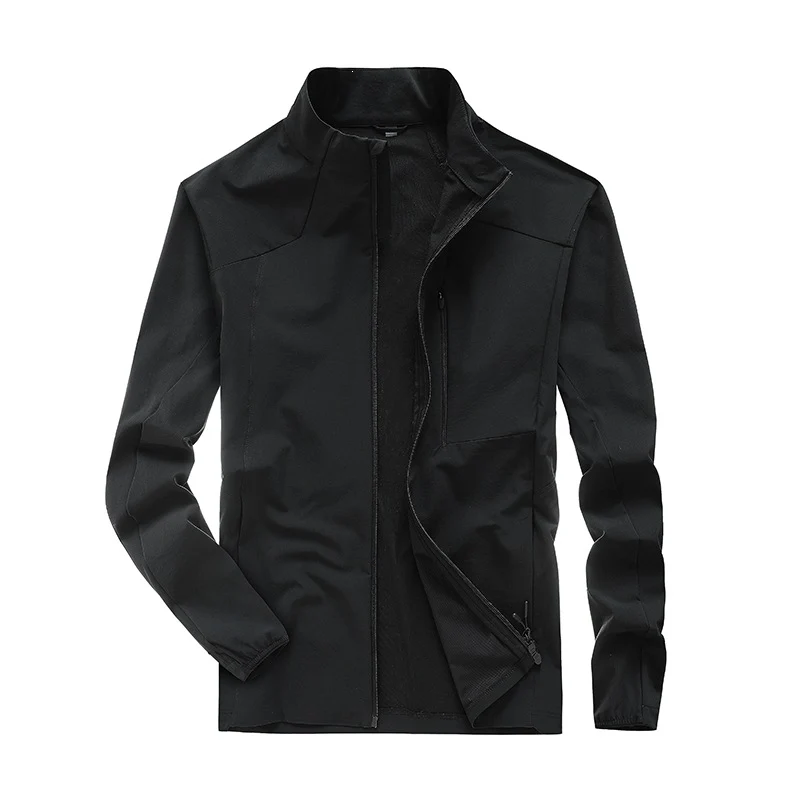 Herren Technische Softshell-Jacke mit hohem Stehkragen, atmungsaktiver Membran & minimalistischen Reißverschlusstaschen Drune