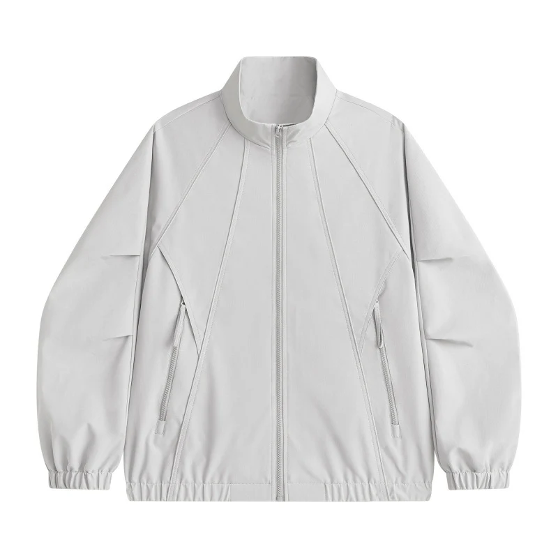 Herren Technische Oversize-Softshell-Trainingsjacke mit Stehkragen, ergonomischen Teilungsnähten & wasserabweisender Beschichtung Drune