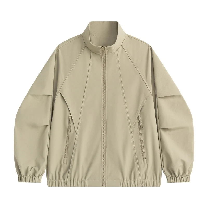 Herren Technische Oversize-Softshell-Trainingsjacke mit Stehkragen, ergonomischen Teilungsnähten & wasserabweisender Beschichtung Drune