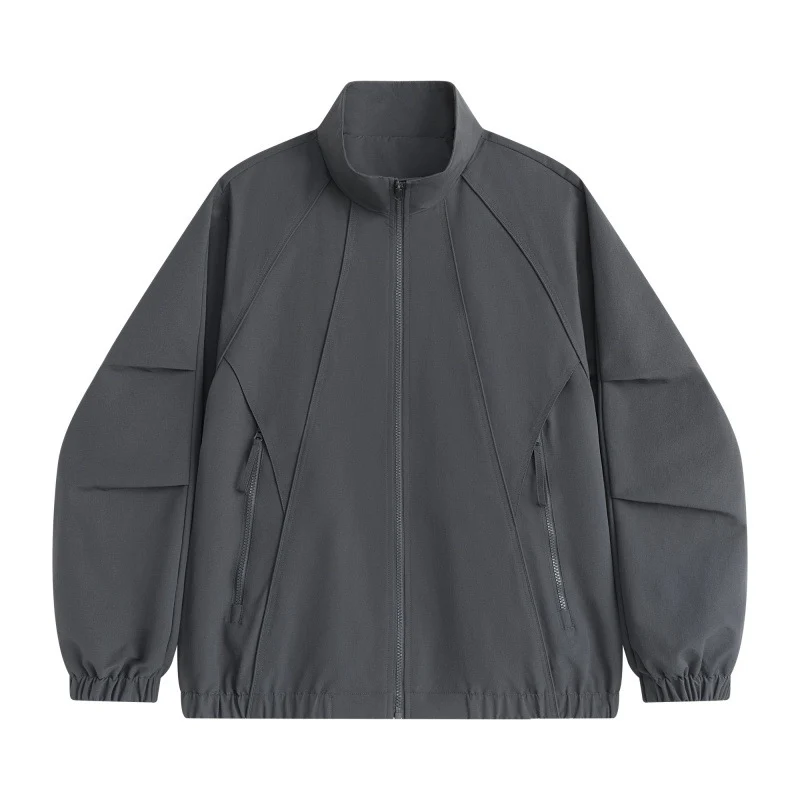 Herren Technische Oversize-Softshell-Trainingsjacke mit Stehkragen, ergonomischen Teilungsnähten & wasserabweisender Beschichtung Drune