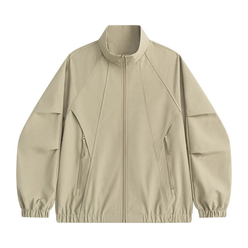 Herren Technische Oversize-Softshell-Trainingsjacke mit Stehkragen, ergonomischen Teilungsnähten & wasserabweisender Beschichtung Drune