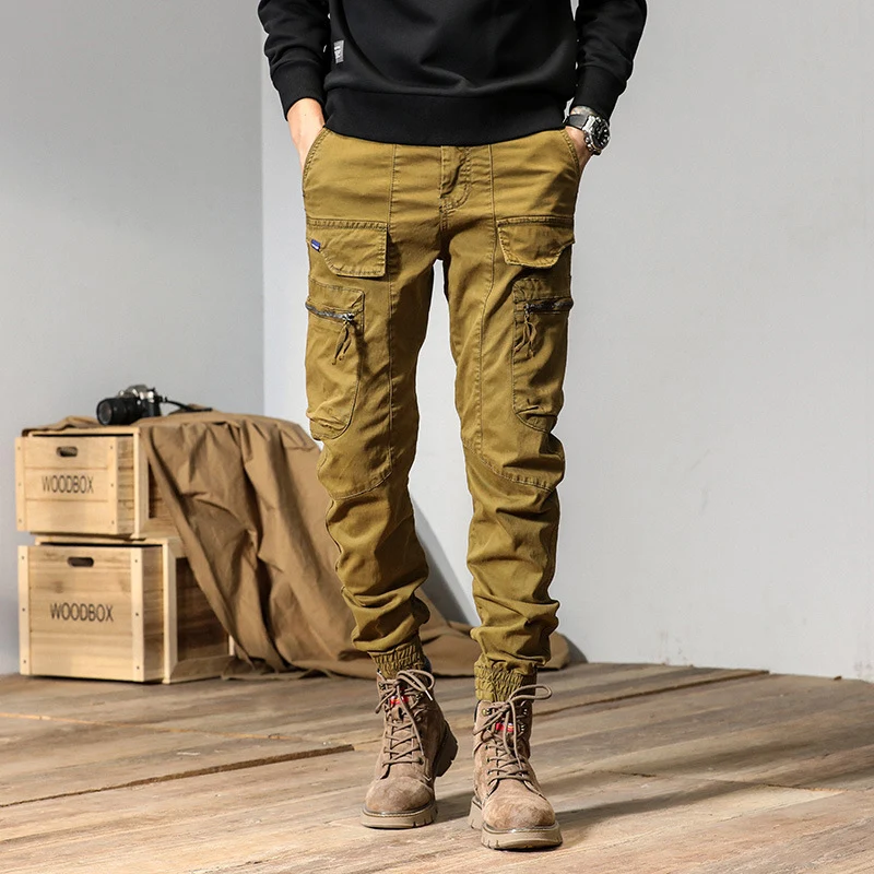 Herren Technische Cargo-Jogginghose mit Multifunktionstaschen & elastischen Bündchen Drune