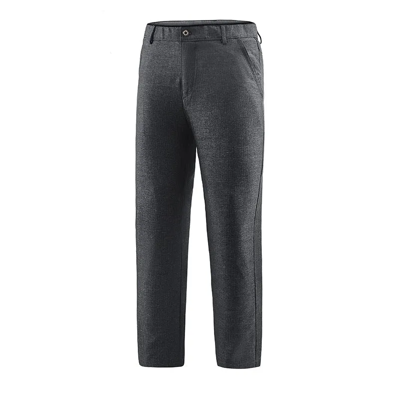 Herren Tailored-Chinohose mit geradem Bein, Gürtelschlaufen & Wiener Naht Drune
