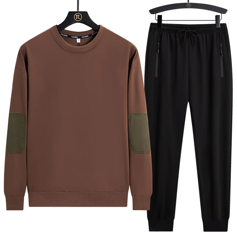 Herren Sportives Lounge-Set aus Funktionsfleece mit Ellenbogenpatches & Reißverschlusstaschen Drune