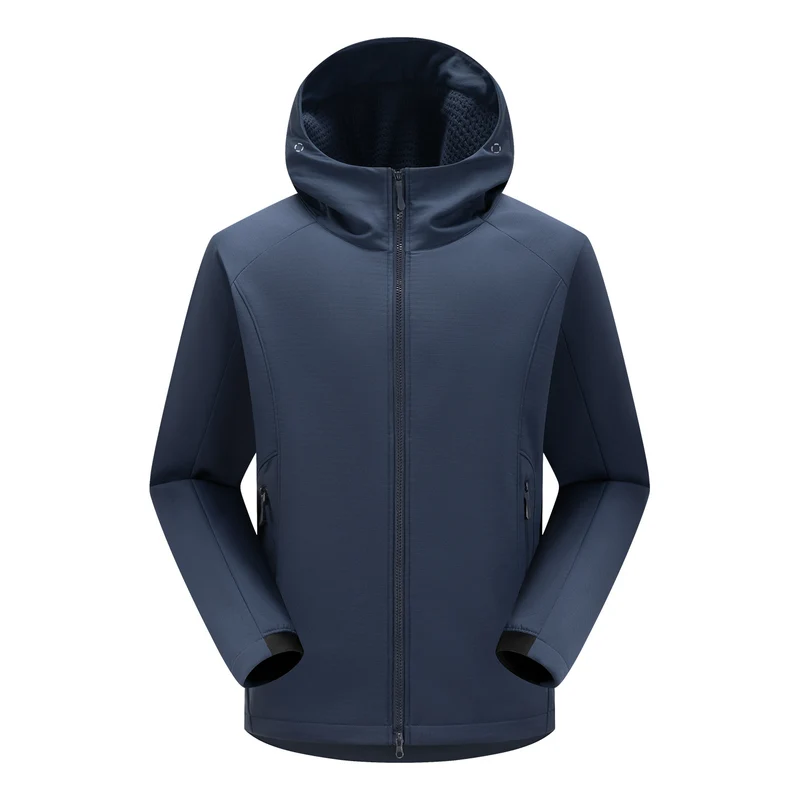 Herren Softshell-Outdoorjacke mit Kapuze, winddichter Membran und ergonomischem Schnitt Drune