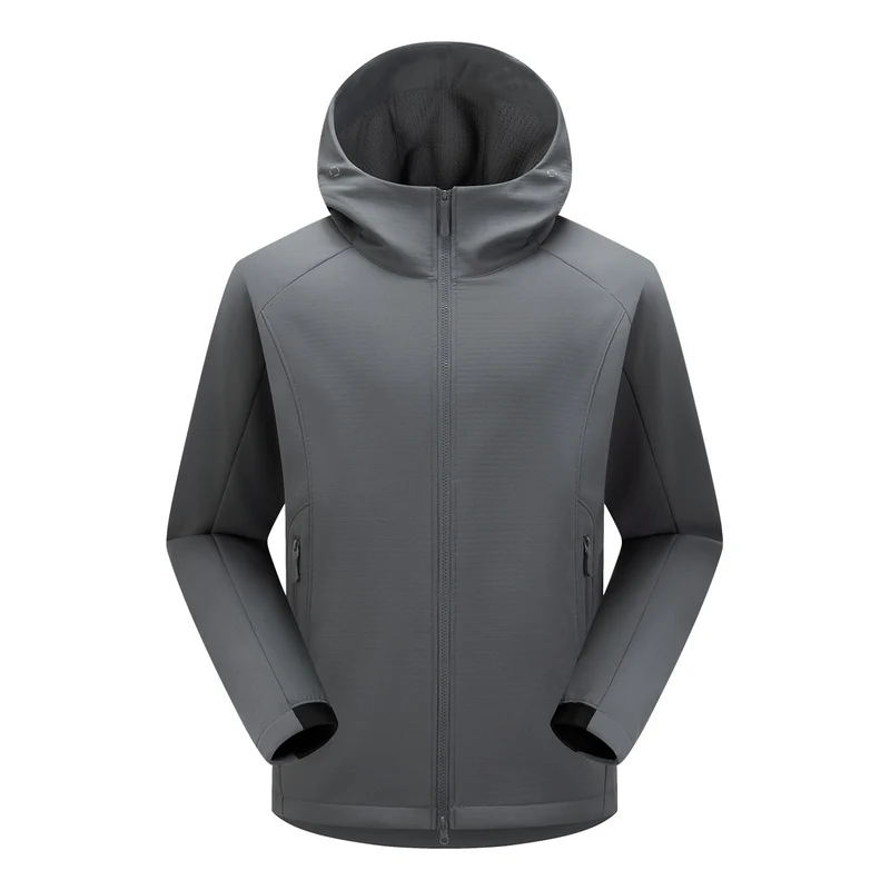 Herren Softshell-Outdoorjacke mit Kapuze, winddichter Membran und ergonomischem Schnitt Drune