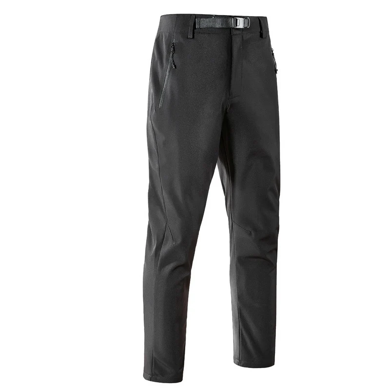 Herren Softshell-Outdoorhose mit engem Tapered‑Schnitt, integriertem Gürtel & Reißverschlusstaschen Drune