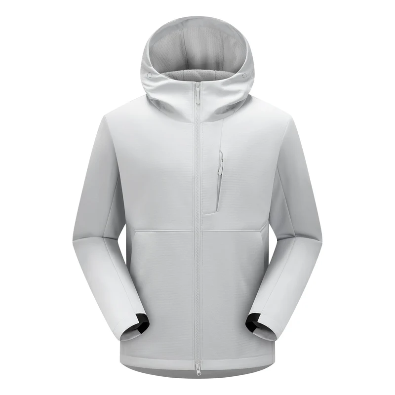 Herren Softshell-Funktionsjacke mit Wattierung, Kapuze & Zwei-Wege-Reißverschluss Drune