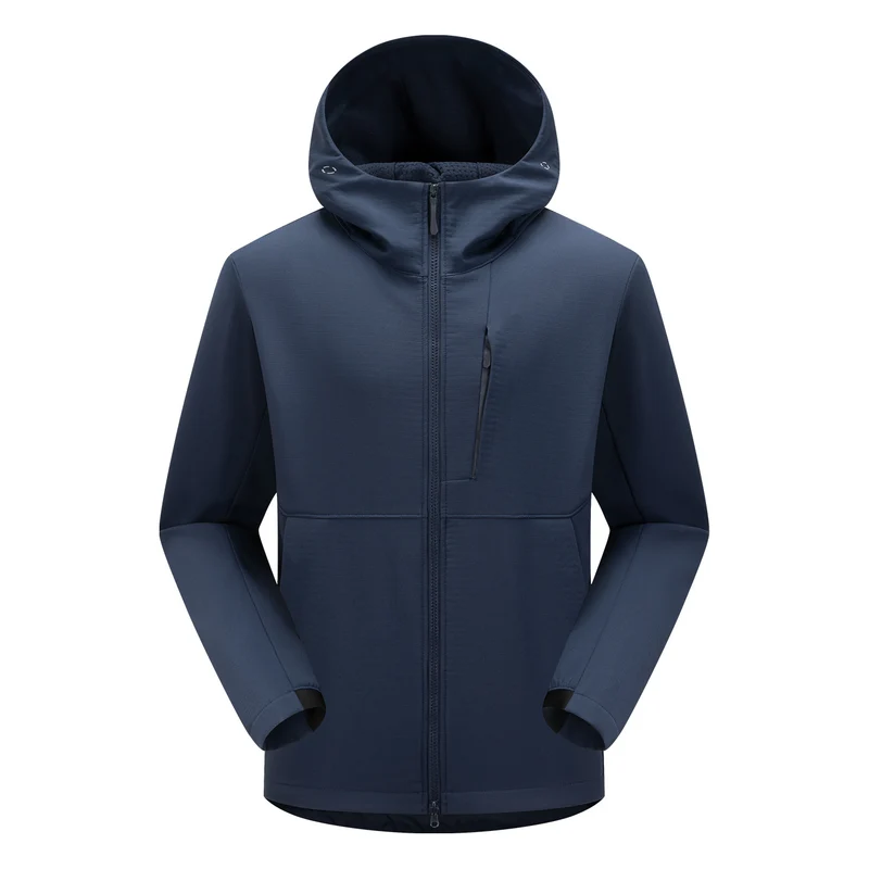 Herren Softshell-Funktionsjacke mit Wattierung, Kapuze & Zwei-Wege-Reißverschluss Drune