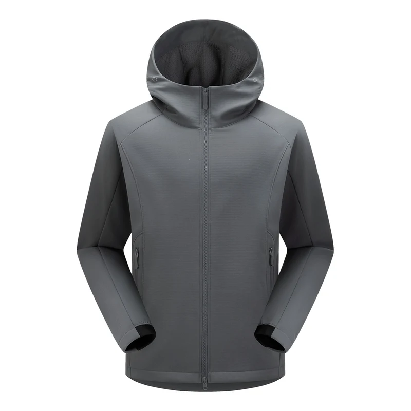 Herren Softshell-Funktionsjacke mit Wattierung, Kapuze & Zwei-Wege-Reißverschluss Drune