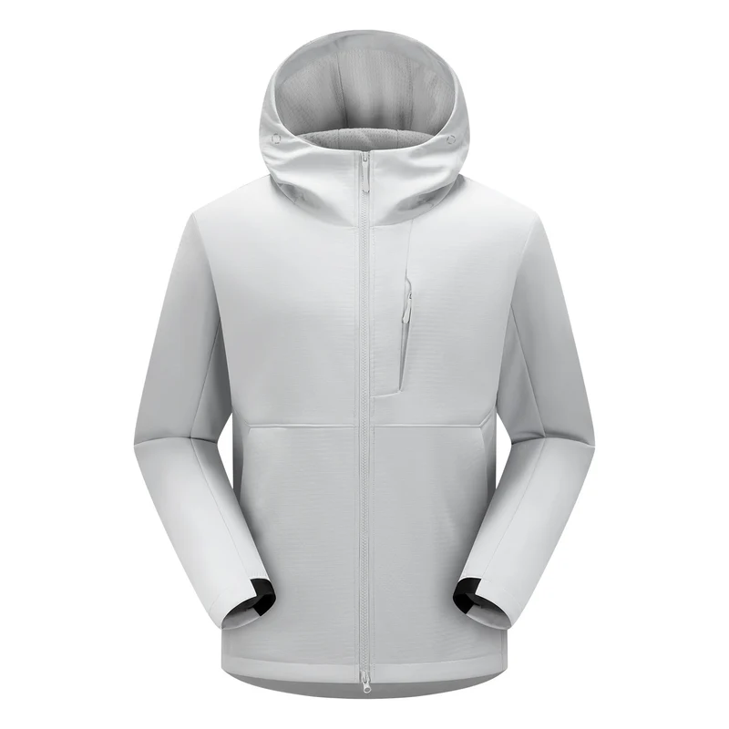 Herren Softshell-Funktionsjacke mit Wattierung, Kapuze & Zwei-Wege-Reißverschluss Drune