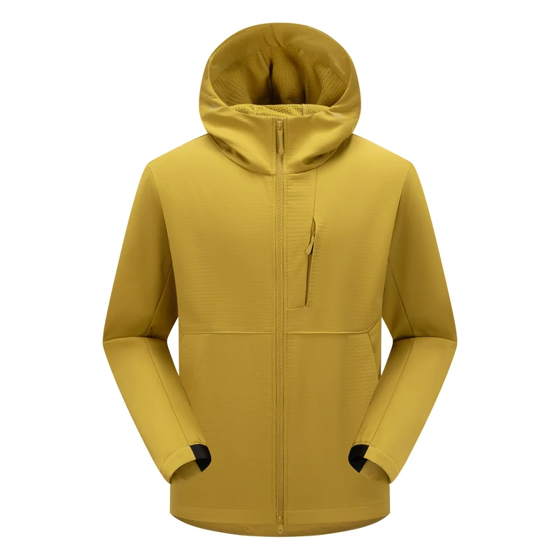 Herren Softshell-Funktionsjacke mit Wattierung, Kapuze & Zwei-Wege-Reißverschluss Drune