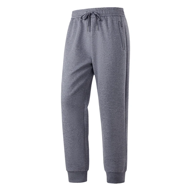 Herren Slim-Fit Freizeithose aus atmungsaktivem Funktionsfleece mit Kordelbund, Reißverschlusstaschen & Rippbündchen Drune