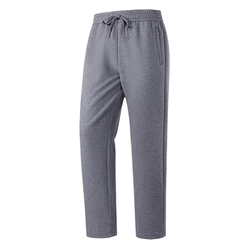 Herren Slim-Fit Freizeithose aus atmungsaktivem Funktionsfleece mit Kordelbund, Reißverschlusstaschen & Rippbündchen Drune