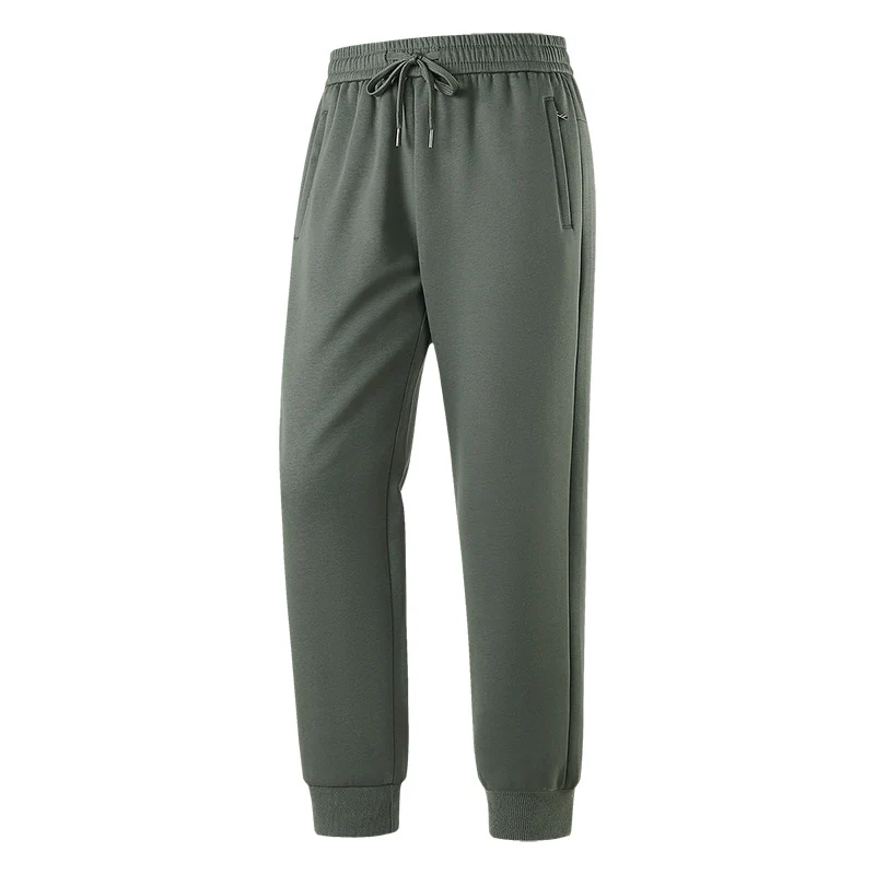 Herren Slim-Fit Freizeithose aus atmungsaktivem Funktionsfleece mit Kordelbund, Reißverschlusstaschen & Rippbündchen Drune