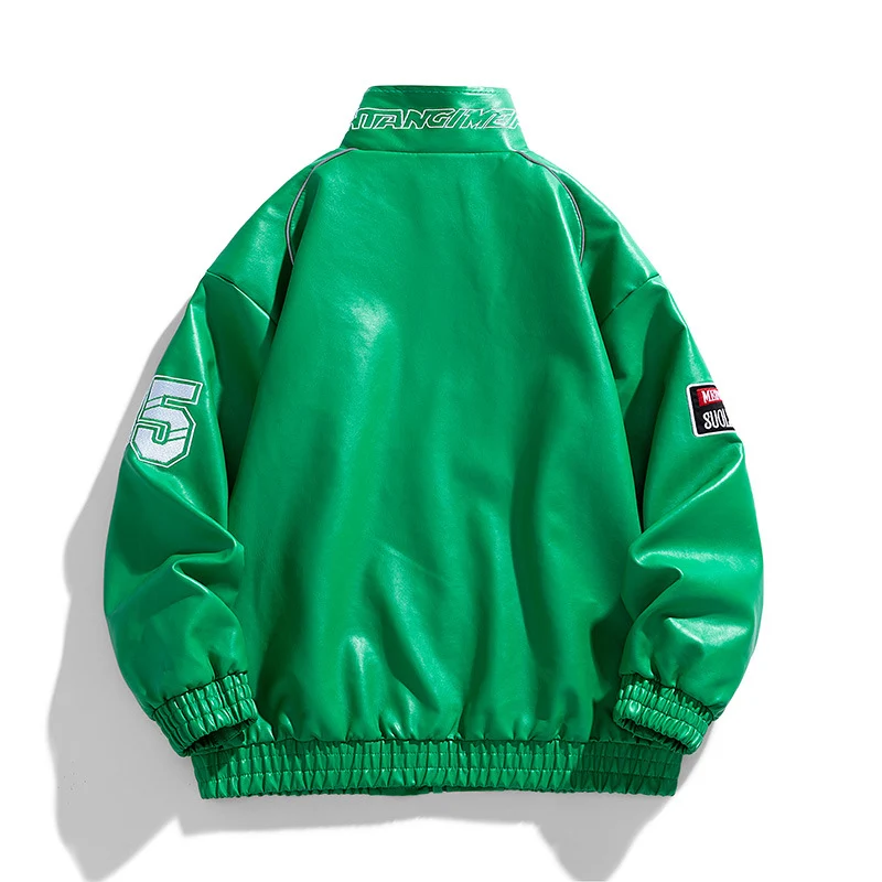 Herren Rennsport-inspirierte Zipjacke im Bomberstil Drune