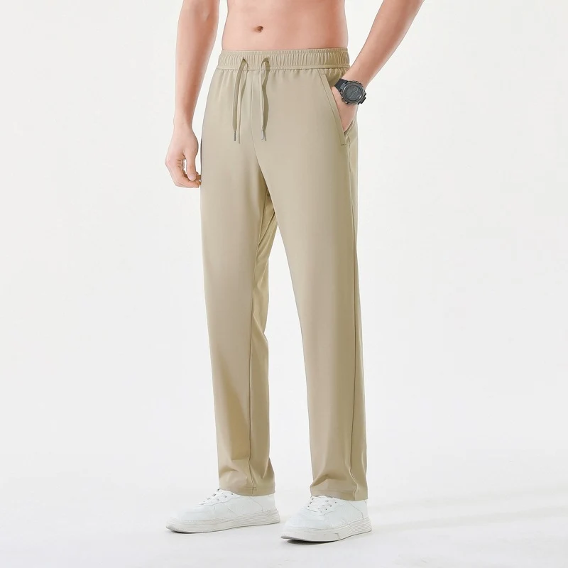 Herren Relaxed-Performance-Freizeithose mit elastischem Tunnelzug, schnell trocknendem Stretch & geradem Bein Drune
