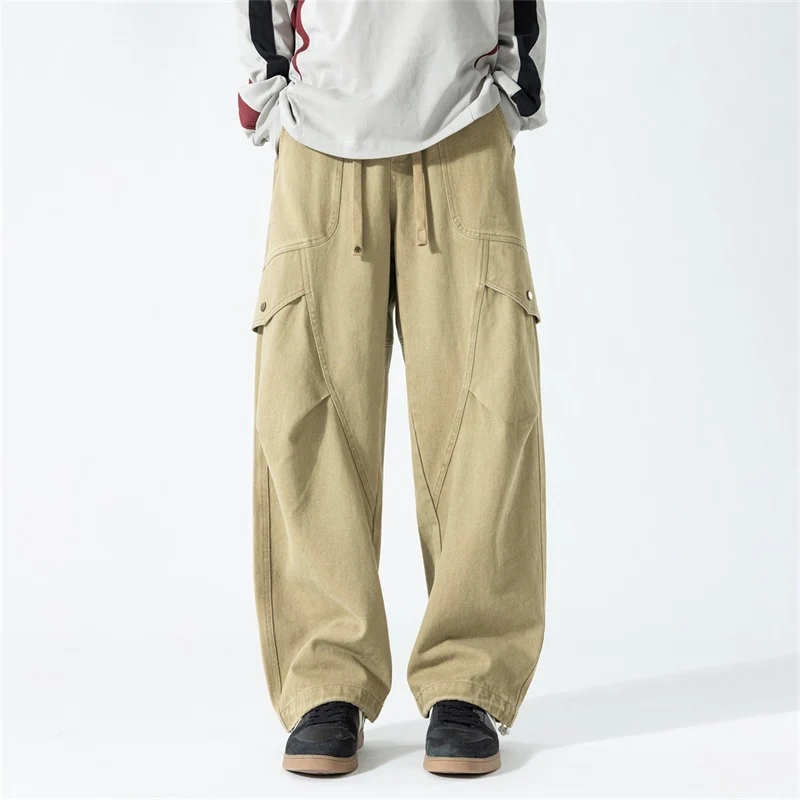Herren Relaxed-Cargo-Hose aus leichtem Ripstop mit großen Klapp- und Stautaschen Drune