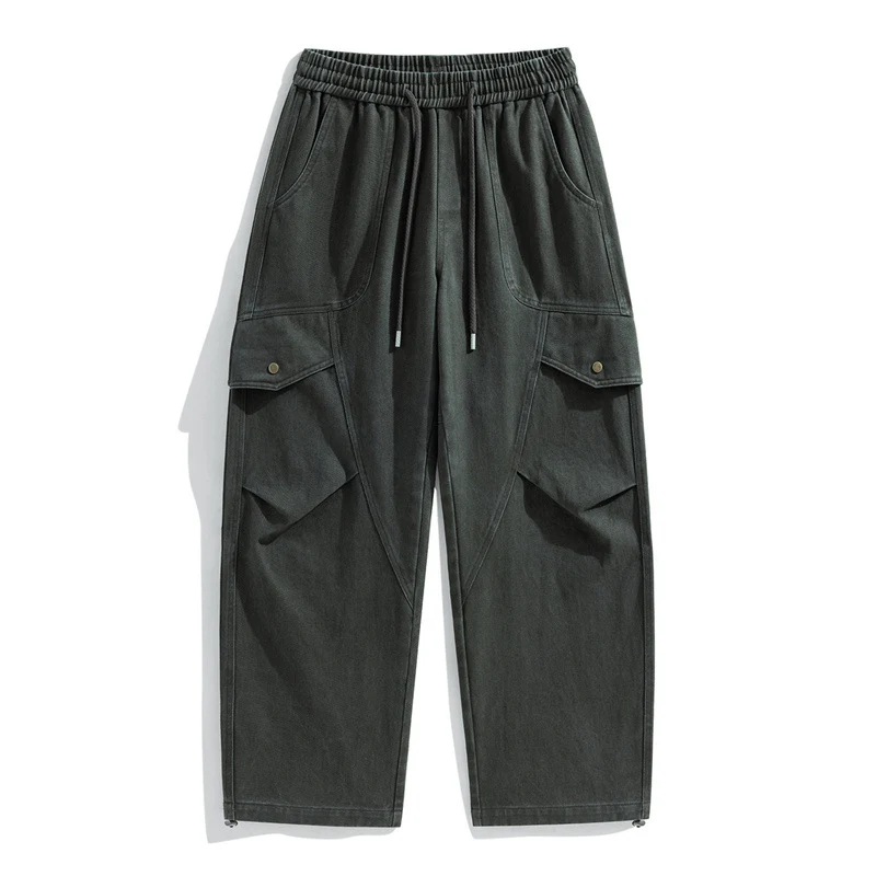 Herren Relaxed-Cargo-Hose aus leichtem Ripstop mit großen Klapp- und Stautaschen Drune