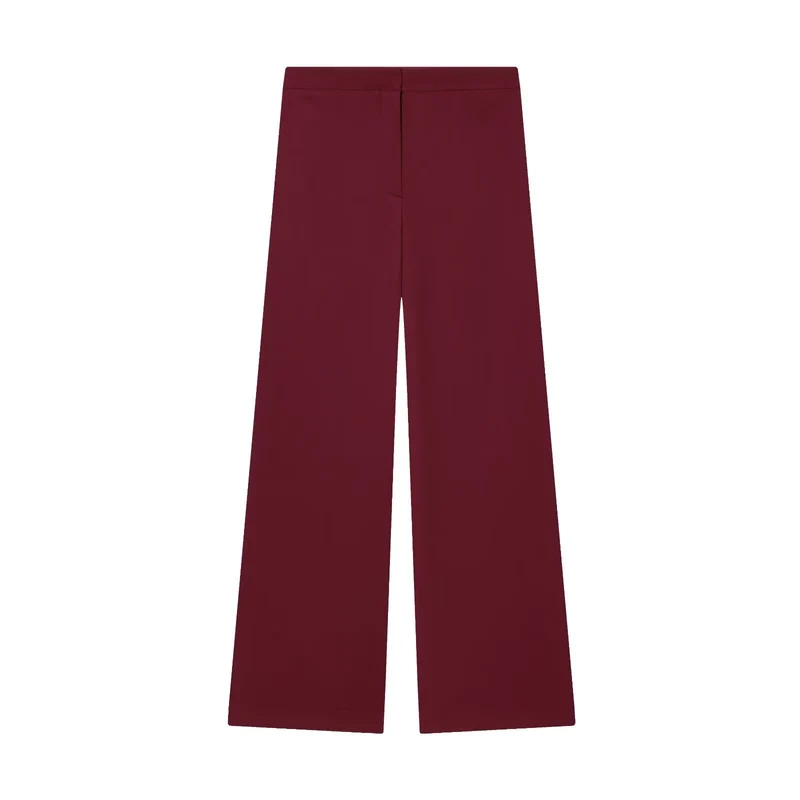 Damen Zweiteiliges Wickelblazer- und Palazzo-Anzugset mit Ziergürtel Drune
