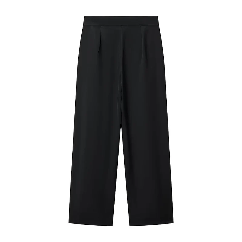 Damen Zweiteiliges Tailored-Blazer- und Highwaist-Hosen-Set mit goldknopf-Detail Drune
