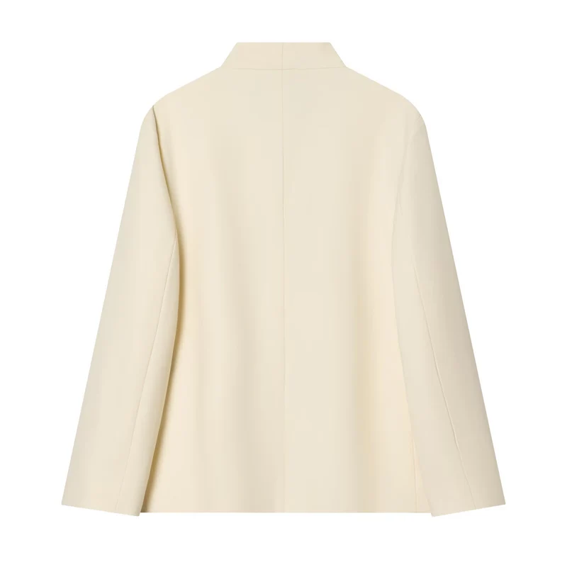 Damen Zweiteiliges Anzugs-Set mit Oversize-Longblazer und High-Waist Bundfaltenhose Drune