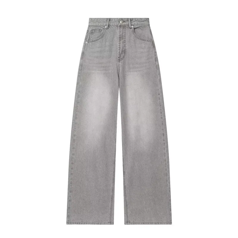 Damen Weite Highwaist-Culottehose mit Five-Pocket-Design und fließender Leinenoptik Drune