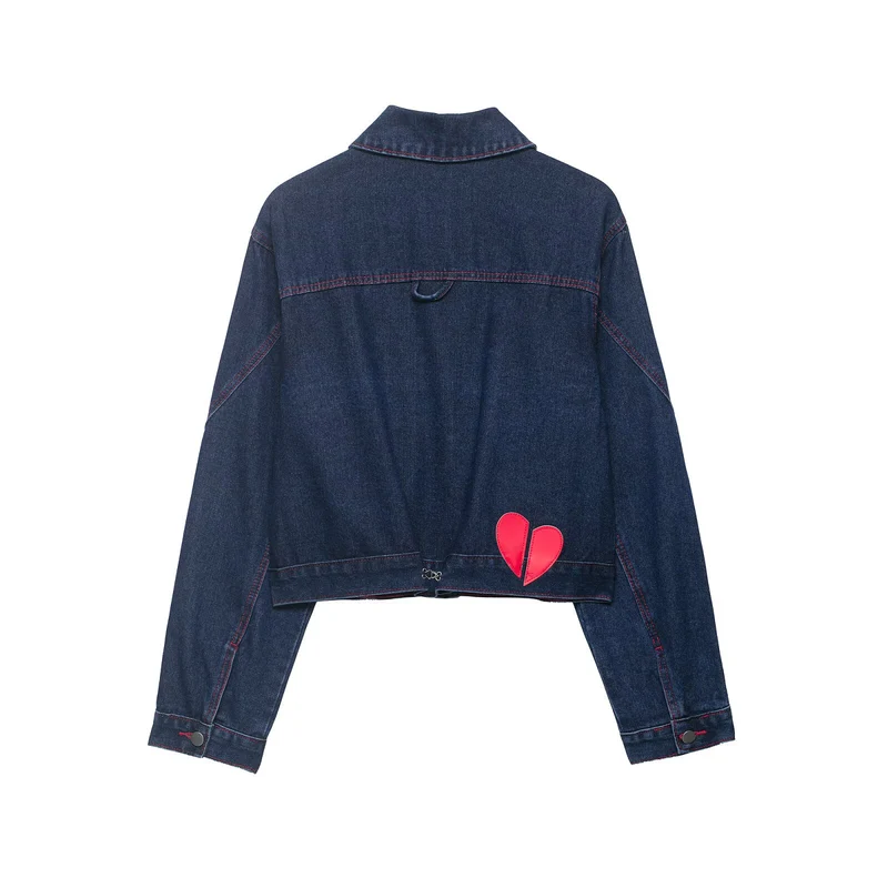 Damen Weite High‑Waist-Jeans mit mittlerer Leibhöhe, geradem Bein und kontrastfarbigen Ziernähten Drune