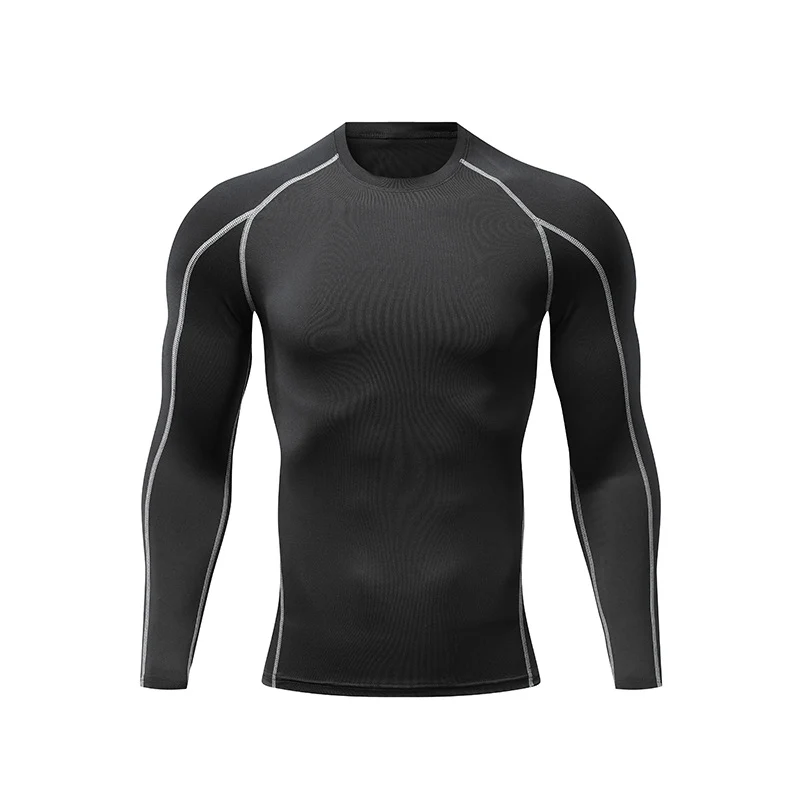 Herren Atmungsaktives Langarm Funktionsshirt
