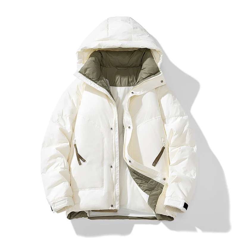Damen Modische Winterjacke mit abnehmbarer Kapuze