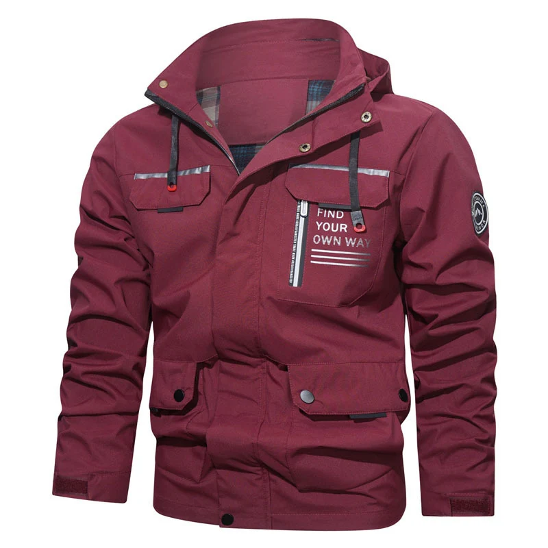 Herren Technische Outdoorjacke mit praktischen Taschen Drune