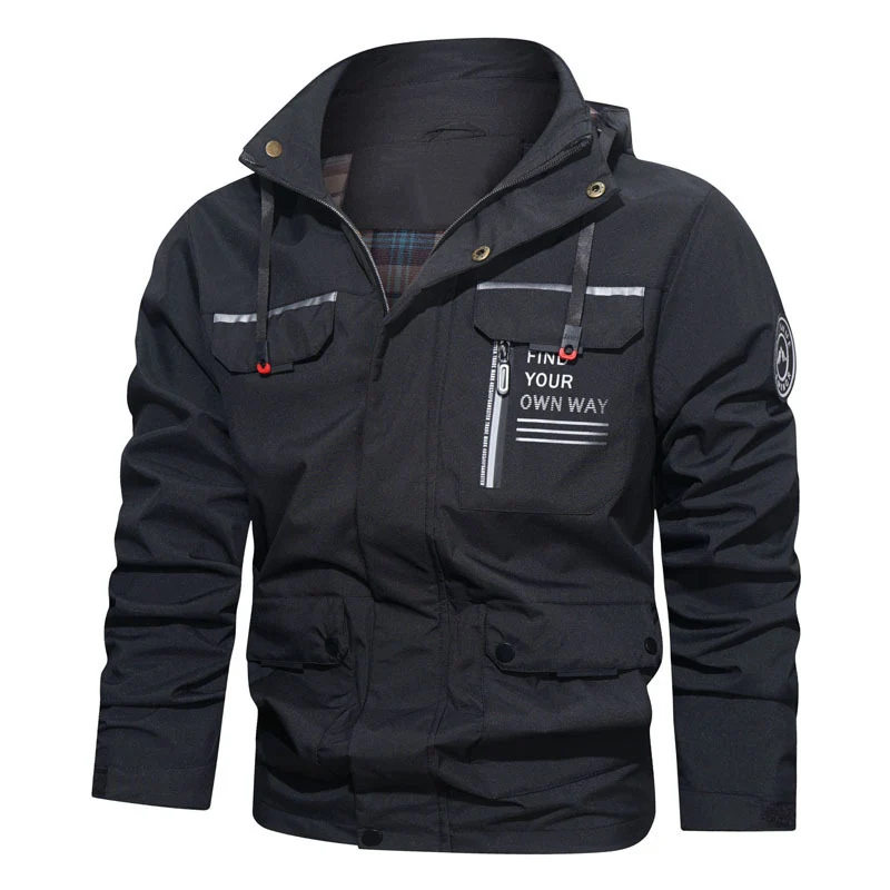Herren Technische Outdoorjacke mit praktischen Taschen Drune