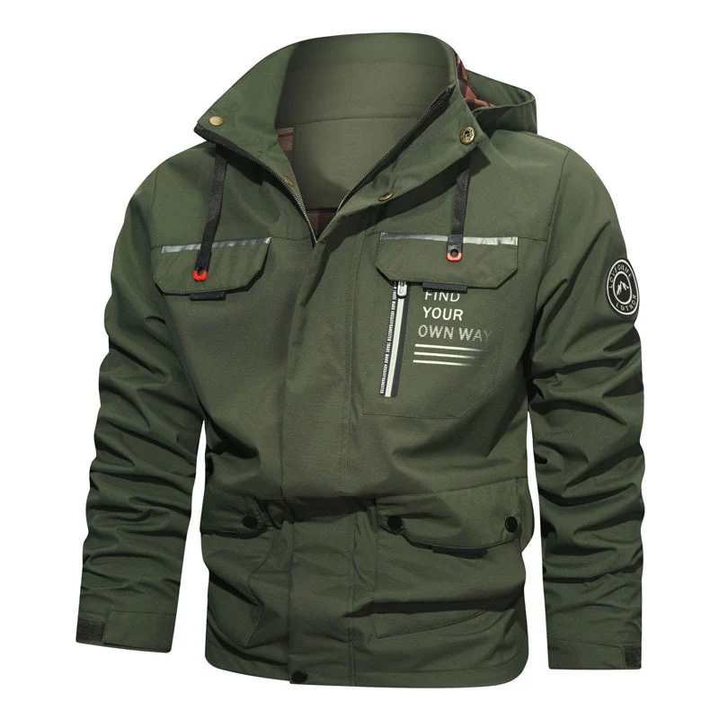 Herren Technische Outdoorjacke mit praktischen Taschen Drune