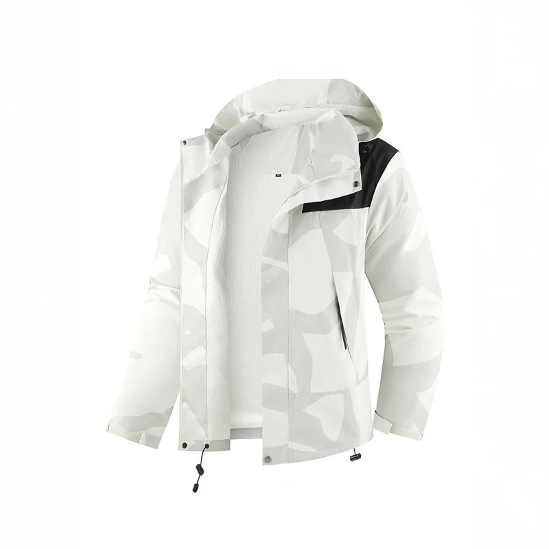 Herren Technische Outdoorjacke mit Kapuze Drune