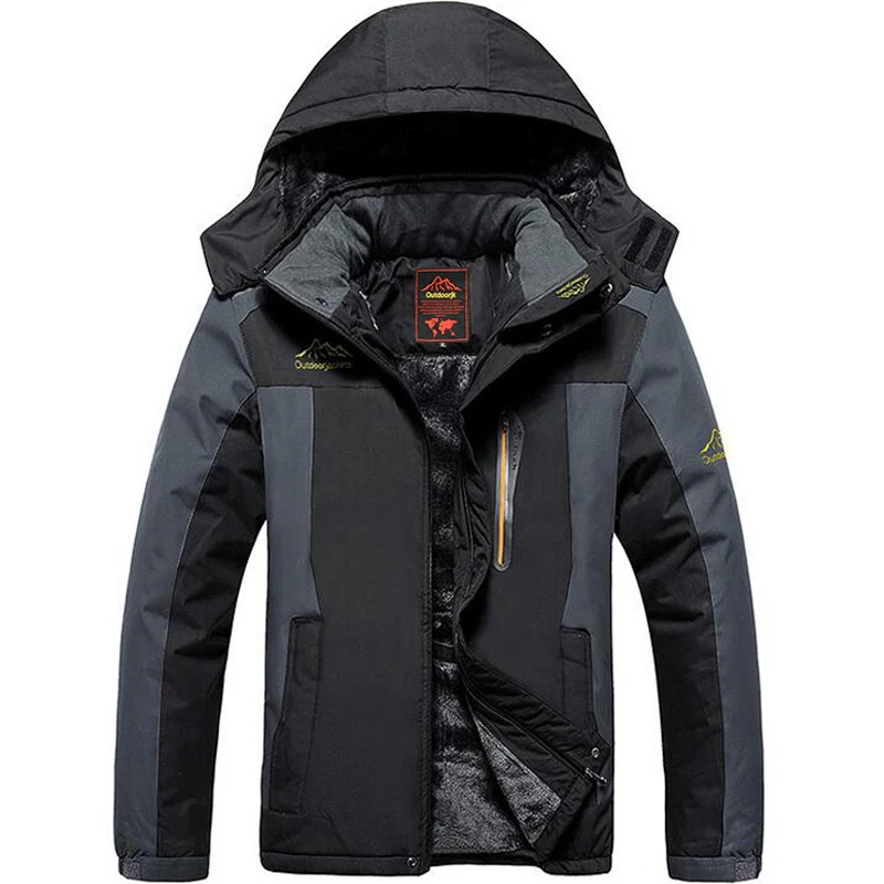Herren Technische Outdoorjacke mit hochfunktionalem Kapuzendesign Drune