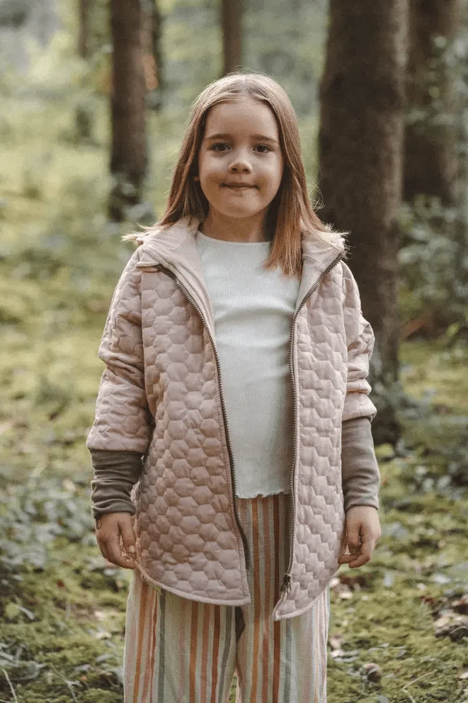 Steppjacke Kinder aus Baumwolle Rosa