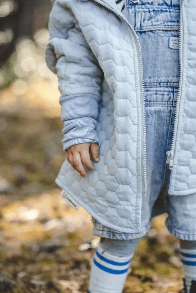 Steppjacke Kinder aus Baumwolle in Blau