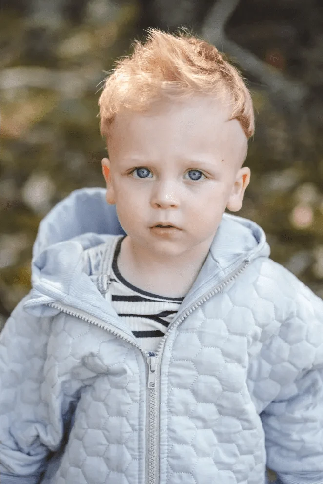 Steppjacke Kinder aus Baumwolle in Blau
