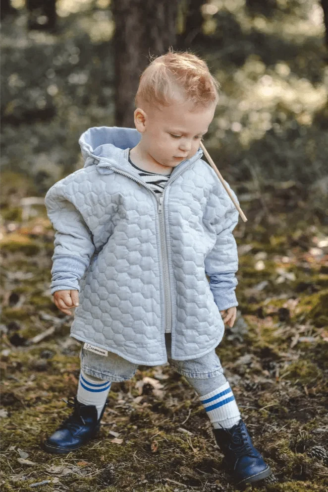 Steppjacke Kinder aus Baumwolle in Blau