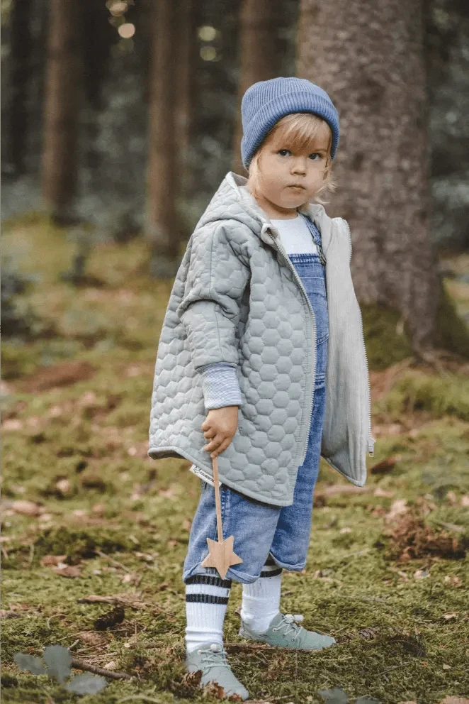Steppjacke Kinder aus Baumwolle in Mint / Sand