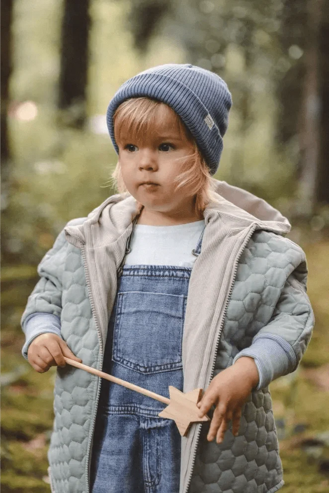 Steppjacke Kinder aus Baumwolle in Mint / Sand
