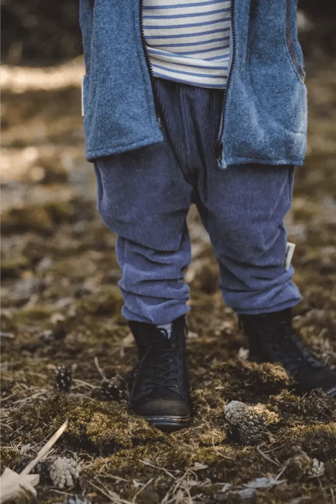 Merinofleece Jacke Kinder Kletterkind in Petrol