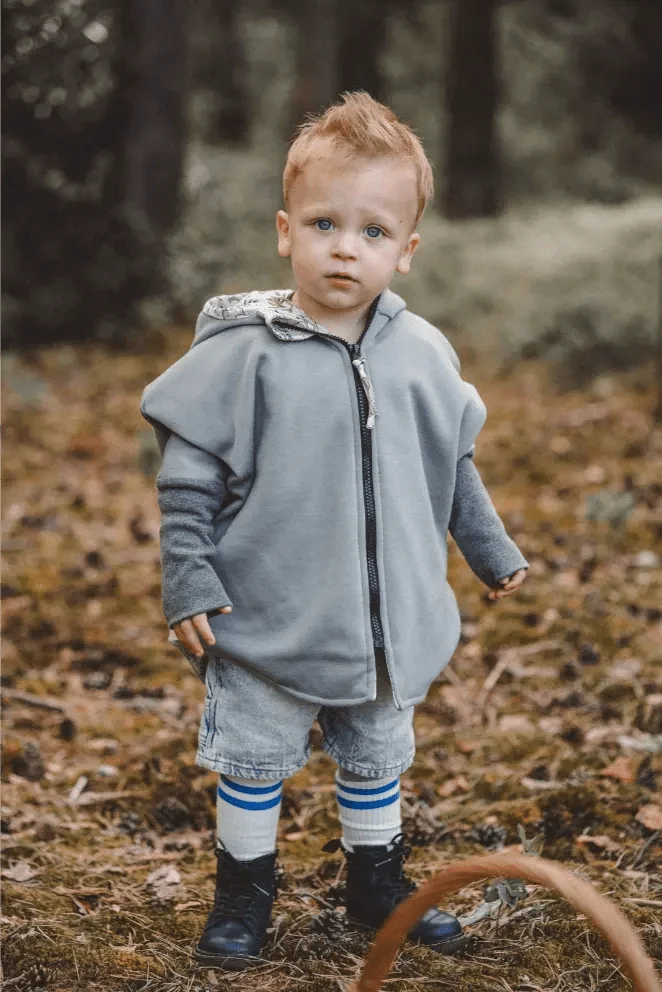 Oversize Sweatjacke Kinder Mint Dinoparty