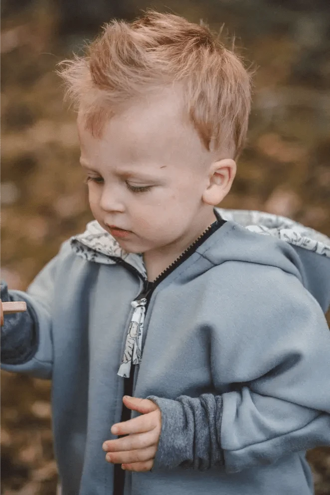 Oversize Sweatjacke Kinder Mint Dinoparty