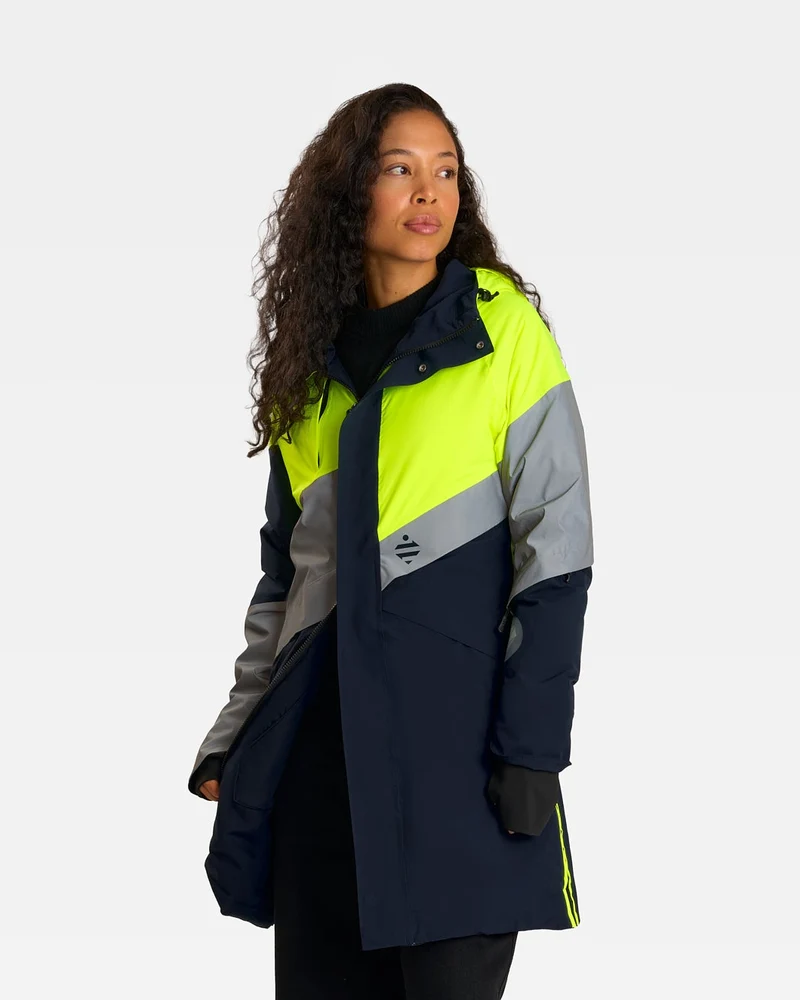 Parka réfléchissante & réversible d'hiver Fluvia
