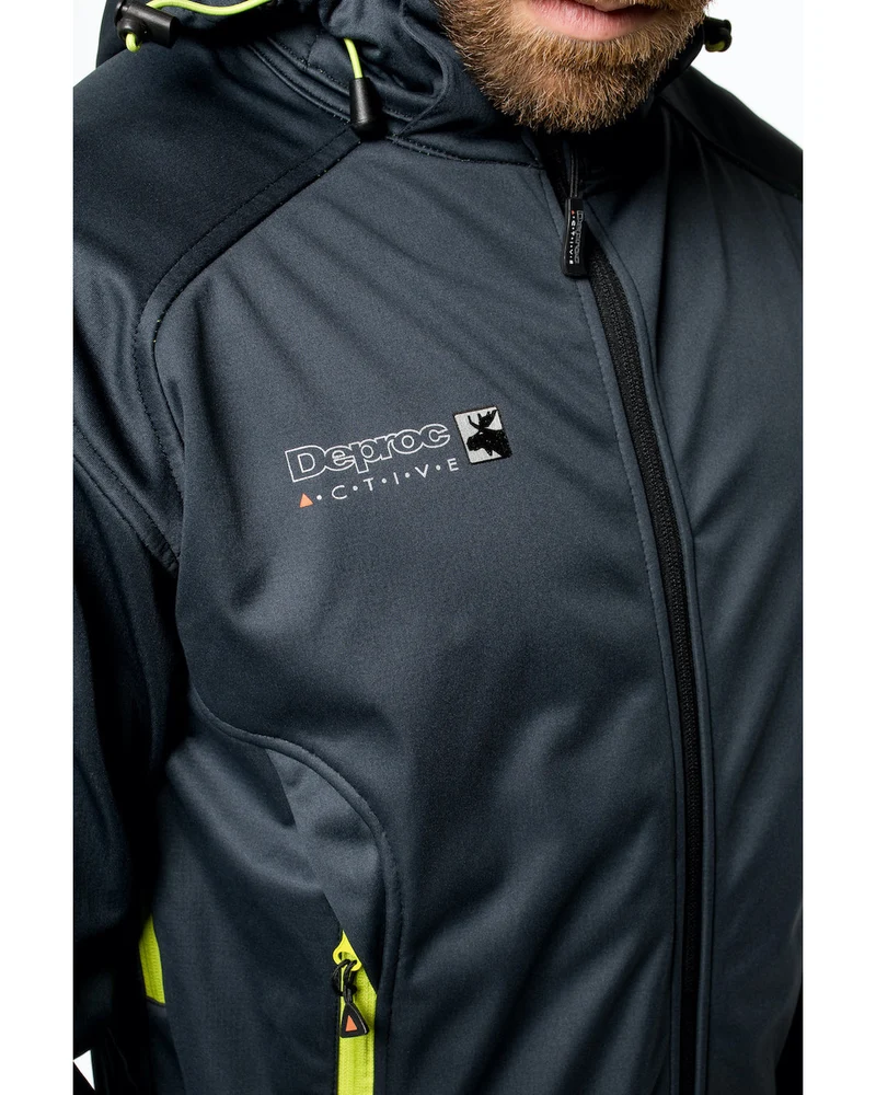 DEPROC Softshelljacke Herren DOWNTON PEAK Men mit abnehmbarer Kapuze