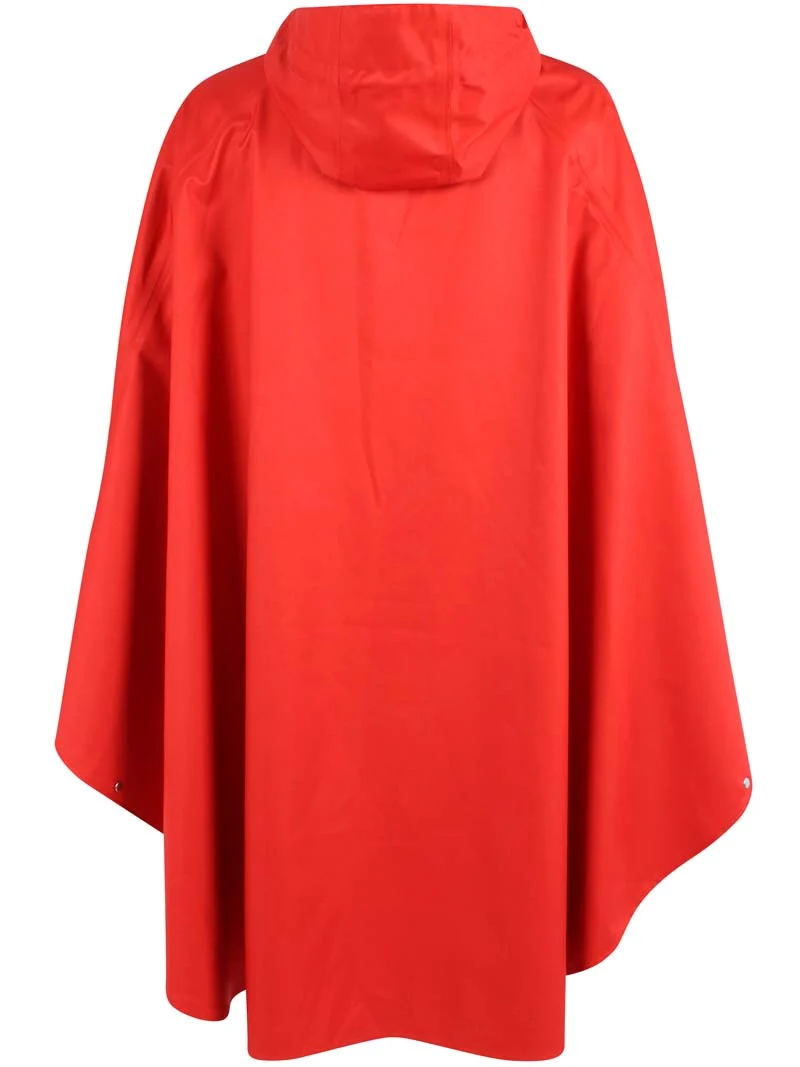 Danerain Poncho Bright Red