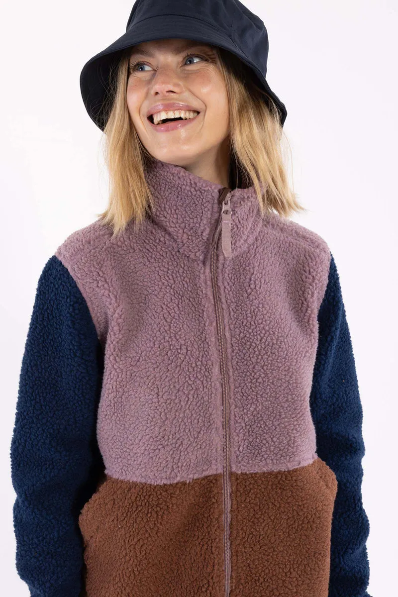 Danebeagle Fleece Jacket Mauve/Dark Wine/Dark Navy